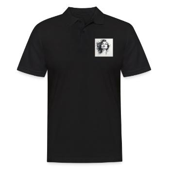 Woman One Line - Men's Polo Shirt - black - Front - Kai (181cm)