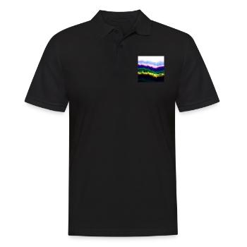 Des nuages psychédéliques dans un jeu de couleurs du ciel - Polo Homme - noir - Devant - Kai (181cm)