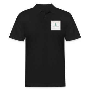 Frohe Weihnachten - Männer Poloshirt - Schwarz - Vorne - Kai (181cm)