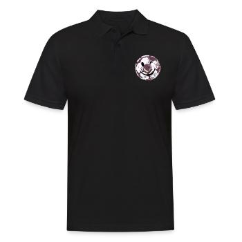 Sourire de football - Polo Homme - noir - Devant - Kai (181cm)