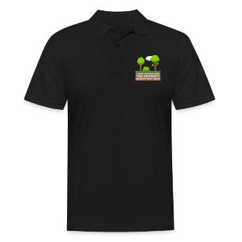 I Went Outside Once The Graphics Weren't That Good - Men's Polo Shirt - black - Front - Kai (181cm)