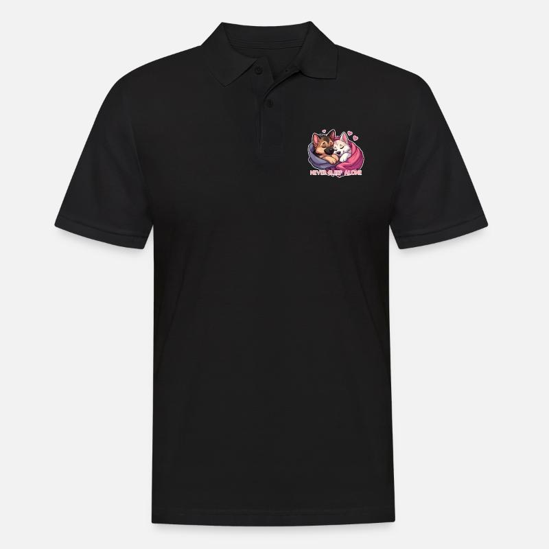 Sleeping Shepherds - Never Sleep Alone - Men's Polo Shirt - black