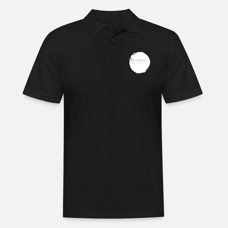 Can't bring me down - blau - Männer Poloshirt - Schwarz