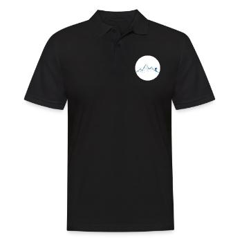 Ski dich frei! (dunkel blau) - Männer Poloshirt - Schwarz - Vorne - Kai (181cm)