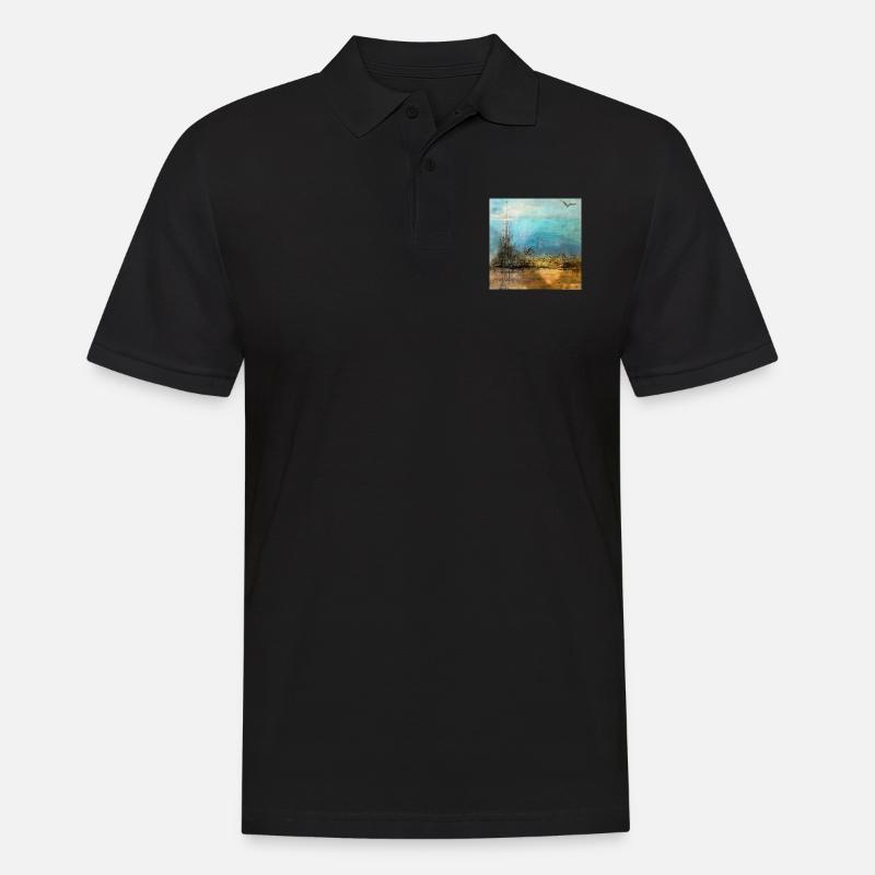 DIE WÜSTE - Männer Poloshirt - Schwarz