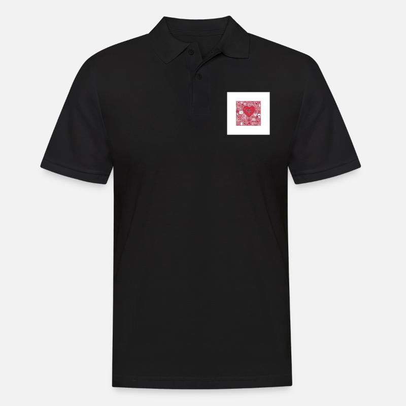 40CC4635 FD55 49DE 82F9 11F67FBE3C2A - Männer Poloshirt - Schwarz