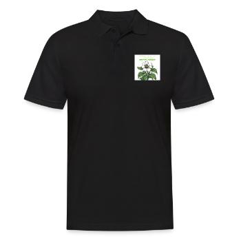 Paprika Pflanze König Blüte - Männer Poloshirt - Schwarz - Vorne - Kai (181cm)