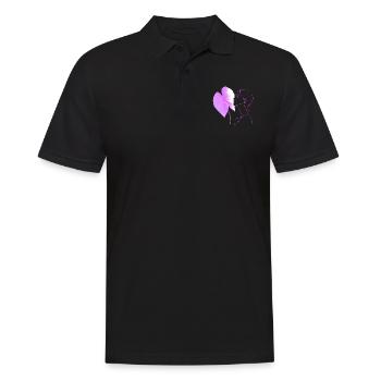 Blumen Frauen Mädchen Mode Design Kunst Weiblicher Stil - Männer Poloshirt - Schwarz - Vorne - Kai (181cm)