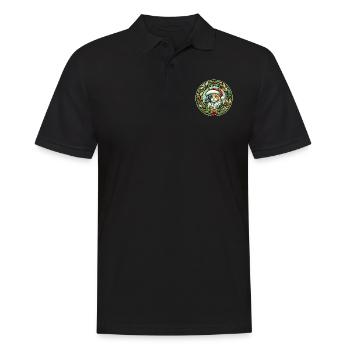 Calico Weihnachten verdünnen - Männer Poloshirt - Schwarz - Vorne - Kai (181cm)