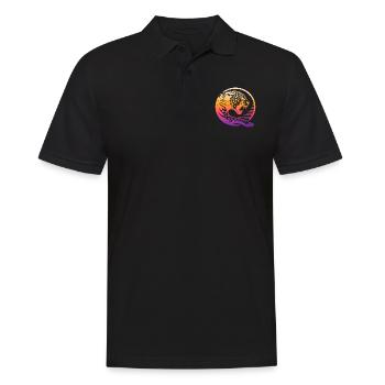 animal, bête, faune, espèce animale, art, forêt, flore - Polo Homme - noir - Devant - Kai (181cm)
