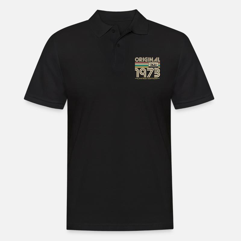 Original '73 Retro - Männer Poloshirt - Schwarz