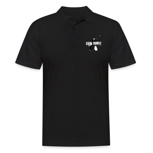 NP gitarrist Logo weiss - Männer Poloshirt