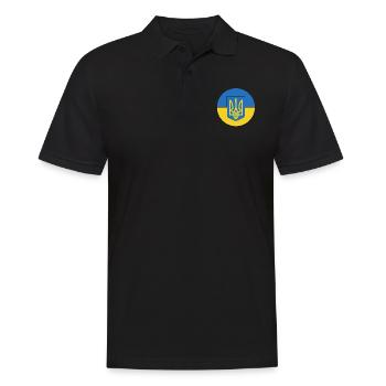 Ukraine - Polo Homme - noir - Devant - Kai (181cm)
