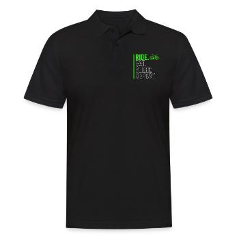 Vélo Vélo Dicton Cadeau Dictons Drôles - Polo Homme - noir - Devant - Kai (181cm)