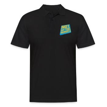 Not much going on - Men's Polo Shirt - black - Front - Kai (181cm)