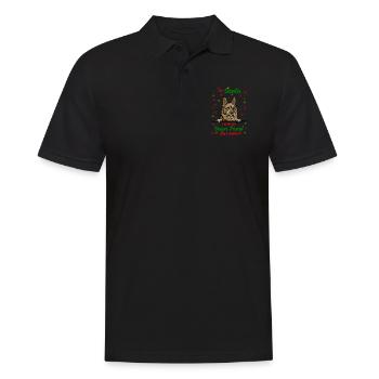 Berger Picard Hund Weihnachten Hunderasse - Männer Poloshirt - Schwarz - Vorne - Kai (181cm)