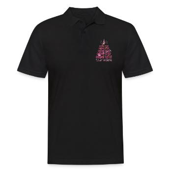 Gordon Setter Hund Weihnachten Hunderasse - Männer Poloshirt - Schwarz - Vorne - Kai (181cm)