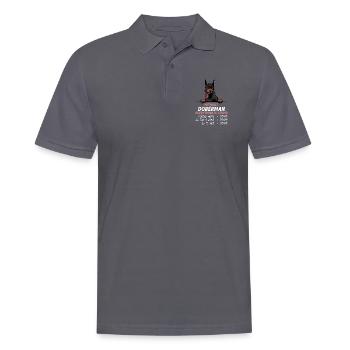 Ohne Dobermann ist alles doof - Männer Poloshirt - Anthrazit - Vorne - Nico (186cm)