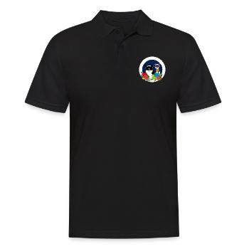 Katzen beste Freunde - Männer Poloshirt - Schwarz - Vorne - Kai (181cm)