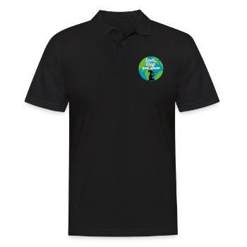 Earth, Wind & Love - Men's Polo Shirt - black - Front - Kai (181cm)