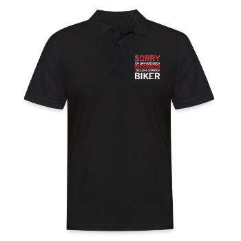 Motorrad Motorradfahrer Biker Sprüche Lustig Fun - Männer Poloshirt - Schwarz - Vorne - Kai (181cm)