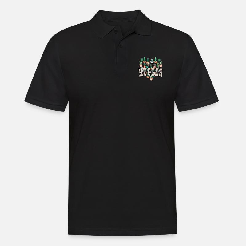 Ich bin kein Umarmer - Männer Poloshirt - Schwarz