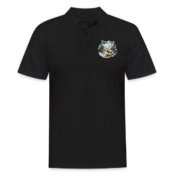 Hirsch Bergbua Hirsch Geschenk Dorffest Wandern - Männer Poloshirt - Schwarz - Vorne - Kai (181cm)