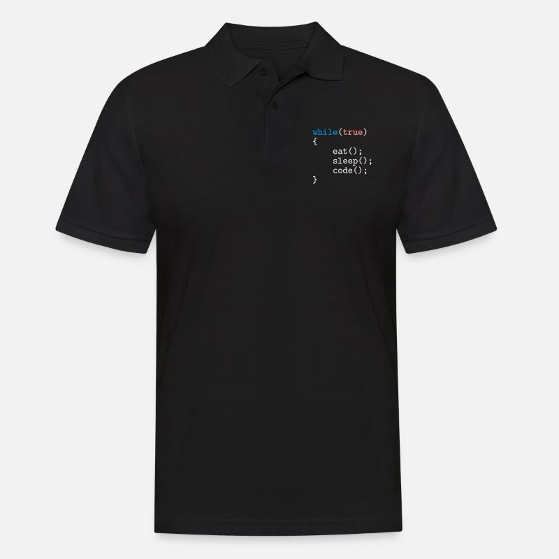 Programmierer, Software, Informatik, Developer - Männer Poloshirt - Schwarz