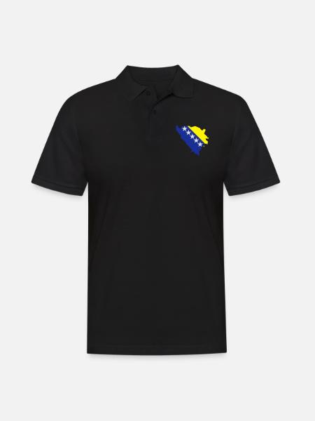 Bosnien Herzegowina - Männer Poloshirt - Schwarz