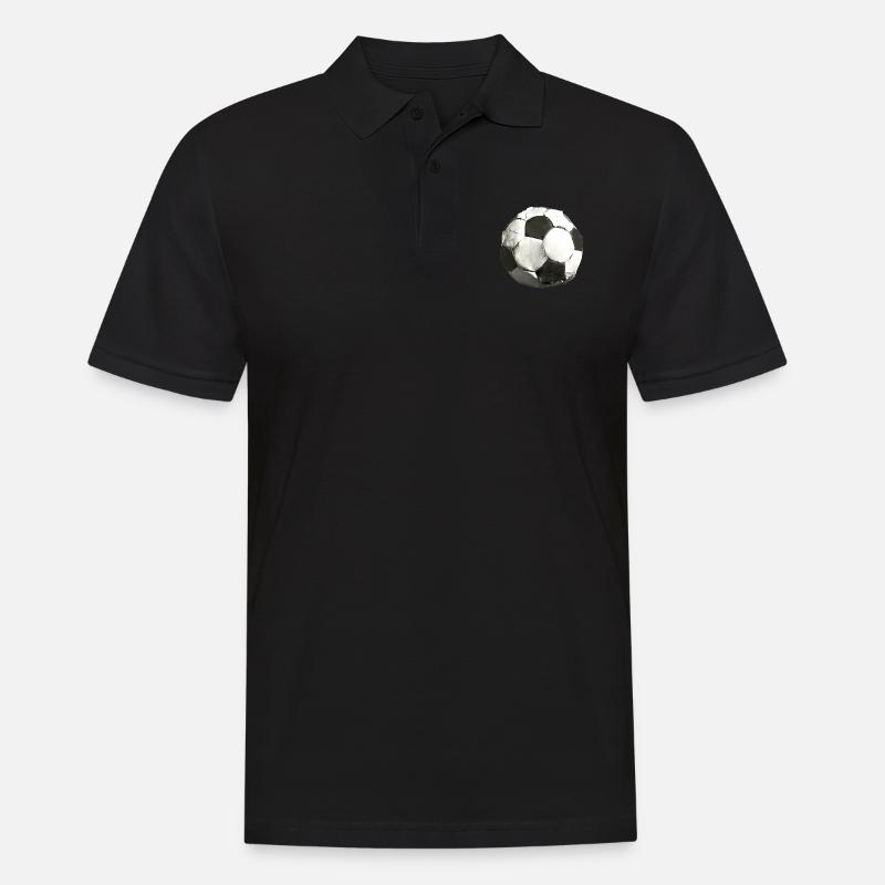 Alter Lederball - Männer Poloshirt - Schwarz