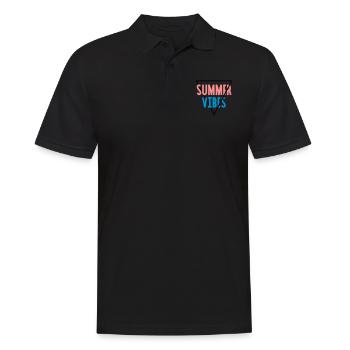 Summer Vibes - Triangle - Männer Poloshirt - Schwarz - Vorne - Kai (181cm)
