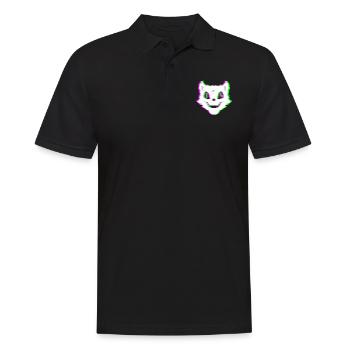Méchant chat Techno Rave Halloween Trip - Polo Homme - noir - Devant - Kai (181cm)