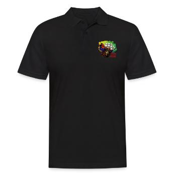 Pirates pour toujours - Polo Homme - noir - Devant - Kai (181cm)