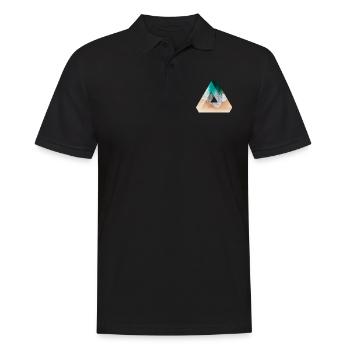 Meer Wasser See Geschenk Penrose Dreieck - Männer Poloshirt - Schwarz - Vorne - Kai (181cm)