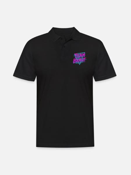 Team Braut (80s Style) - Männer Poloshirt - Schwarz