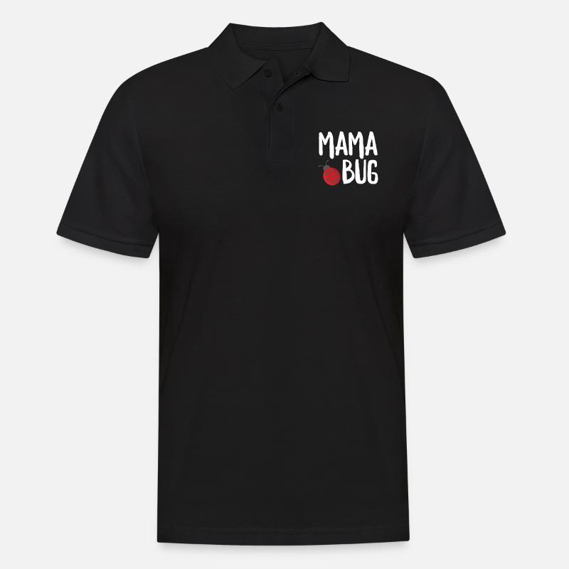 Mama Bug - Männer Poloshirt - Schwarz