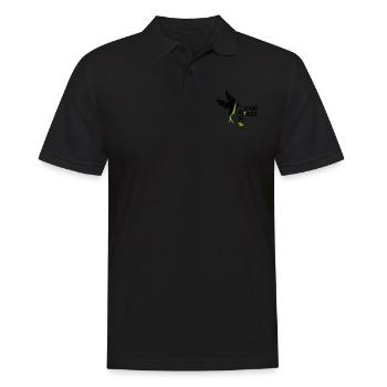 GOWILD Zebravogel - Kolibristyle - Männer Poloshirt - Schwarz - Vorne - Kai (181cm)