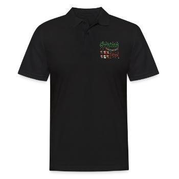 Christmas Squad - Men's Polo Shirt - black - Front - Kai (181cm)