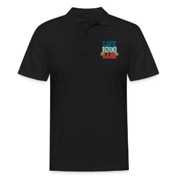 Life Behind Bars Workout Training Weight Lifting - Men's Polo Shirt - black - Front - Kai (181cm)