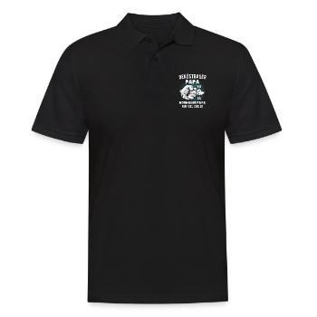 Gerüstbauer Papa Gerüstbau Vater Geschenk - Männer Poloshirt - Schwarz - Vorne - Kai (181cm)