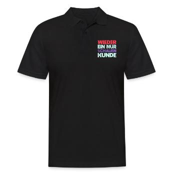 Wieder Ein Nur Schauen Kunde - Männer Poloshirt - Schwarz - Vorne - Kai (181cm)