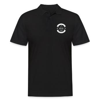 Rente Pension Ruhestand 2024 Spruch - Männer Poloshirt - Schwarz - Vorne - Kai (181cm)