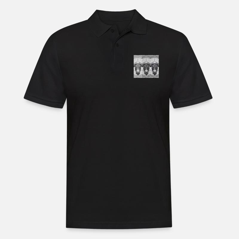 Sternzeichen Widder - Männer Poloshirt - Schwarz