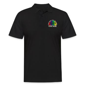 Jahrgang 2011 Retro - Bursdag - Männer Poloshirt - Schwarz - Vorne - Kai (181cm)