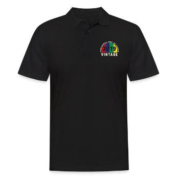 Vintage 2019 Retro - Bursdag - Men's Polo Shirt - black - Front - Kai (181cm)