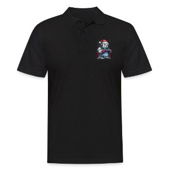 Méchant Noël Gamer Bonhomme de neige Joyeux Noël - Polo Homme - noir - Devant - Kai (181cm)