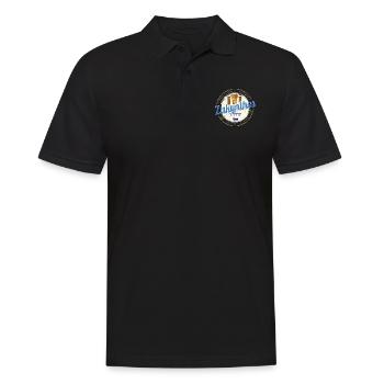 Île de Zakynthos en Grèce Souvenir Vintage - Polo Homme - noir - Devant - Kai (181cm)