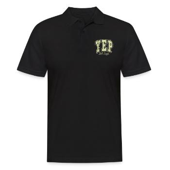 xoxo love you amore Blumen Frauen Valentinstag 14 - Männer Poloshirt - Schwarz - Vorne - Kai (181cm)