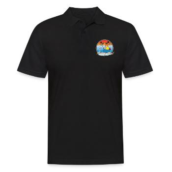 Pêche Papa Pêcheur Pêcheur Père et Fils - Polo Homme - noir - Devant - Kai (181cm)