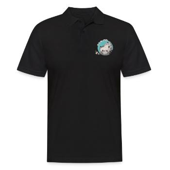 Body Pawsitivity Cat blue - Männer Poloshirt - Schwarz - Vorne - Kai (181cm)
